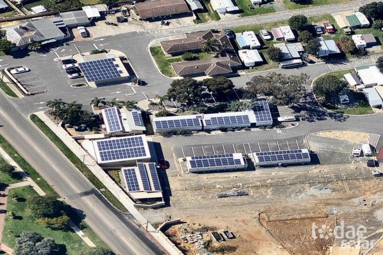 Midland Caravan Park 100kW Solar Installation